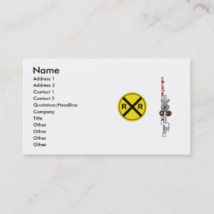 Carte De Visite Professionnel ou Railfan de chemin de fer