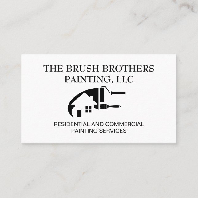 Carte de visite professionnel Peintre Maison (Devant)