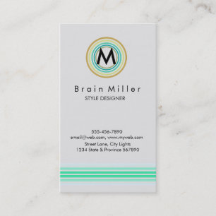 Carte De Visite Professionnel Plain Élégant Moderne Simple