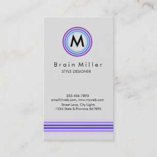 Carte De Visite Professionnel Plain Élégant Moderne Simple