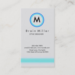Carte De Visite Professionnel Plain Élégant Moderne Simple