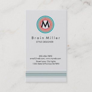 Carte De Visite Professionnel Plain Élégant Moderne Simple