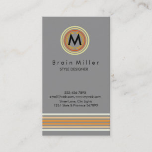 Carte De Visite Professionnel Plain Élégant Moderne Simple