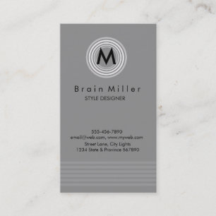 Carte De Visite Professionnel Plain Élégant Moderne Simple