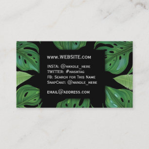 Carte De Visite Professionnel Plante Caretaker Florisant
