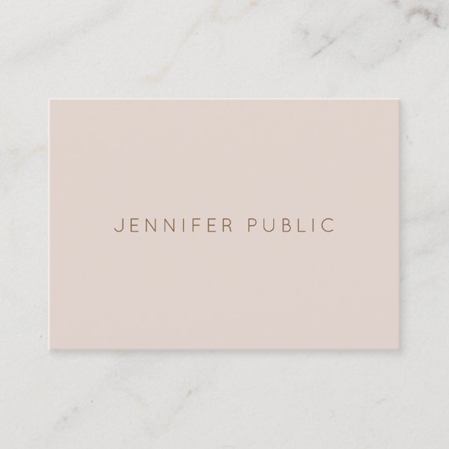 Carte De Visite Professionnel Plutôt Simple Luxe Design Moderne (Devant)