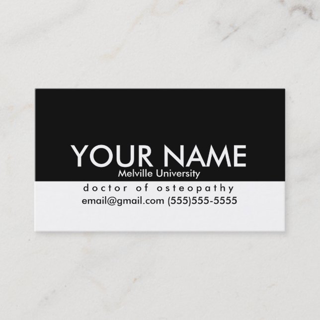 Carte de visite professionnel pour des étudiants (Devant)