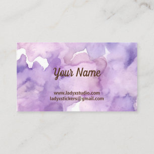 Carte de visite professionnel Purple Lavender