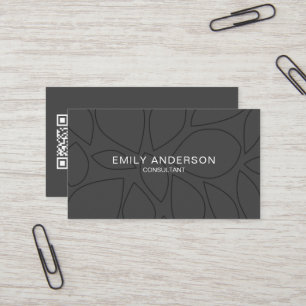 Carte de visite professionnel QR personnalisé mode