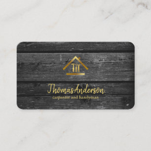 Carte De Visite Professionnel Réparateur de Maison Moderne Homme à