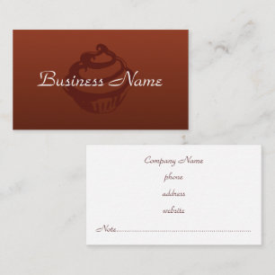 Carte de visite professionnel Rich Cupcake