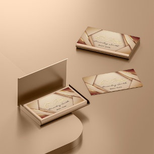 Carte De Visite Professionnel Rose Soins du corps Logo SPA Bien-êt