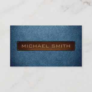 Carte De Visite Professionnel simili cuir bleu de l'Armée de l'Air