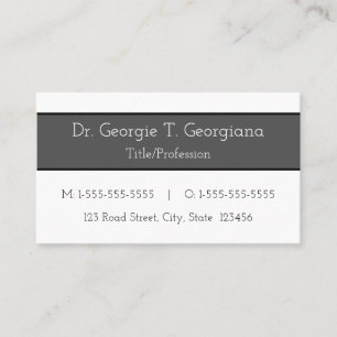 Carte de visite professionnel simple