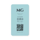 Professionnel Simple Aqua Bleu Minimal Moderne