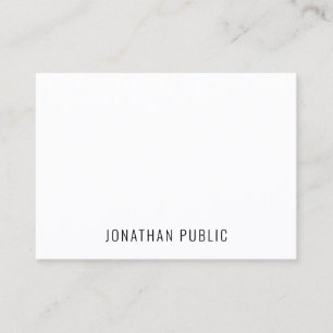 Carte De Visite Professionnel Simple Élégant Moderne Minimaliste C