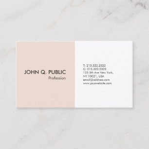 Carte De Visite Professionnel Simple élégant moderne Silk Premium