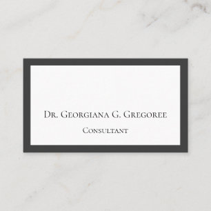 Carte de visite professionnel simple et minimal