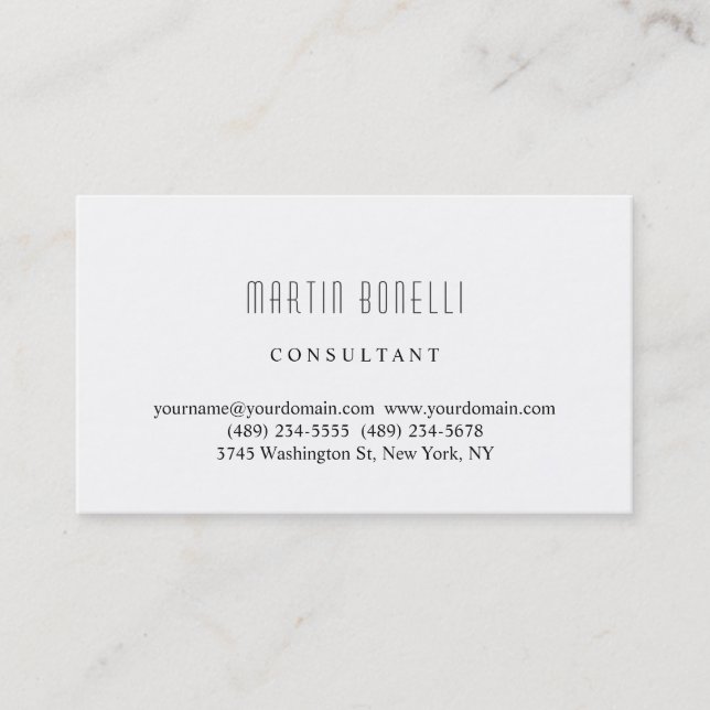 Carte de visite professionnel simple et tendance (Devant)