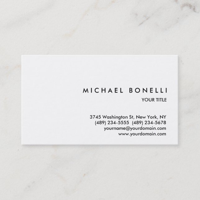 Carte de visite professionnel simple et tendance (Devant)