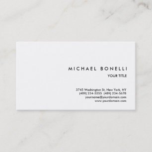 Carte de visite professionnel simple et tendance