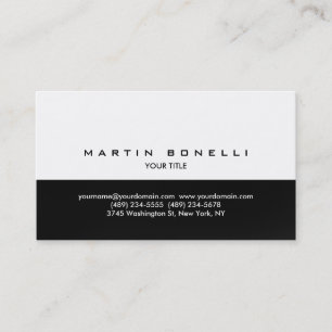 Carte de visite professionnel simple gris blanc cl
