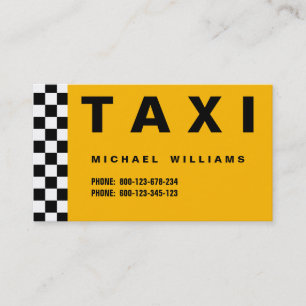 CARTE DE VISITE PROFESSIONNEL SIMPLE MÉTAL ÉLÉGANT TAXI CHAUFFE