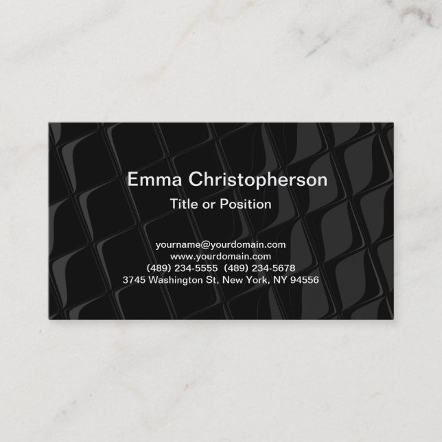 Carte De Visite Professionnel Simple Plat Moderne (Devant)