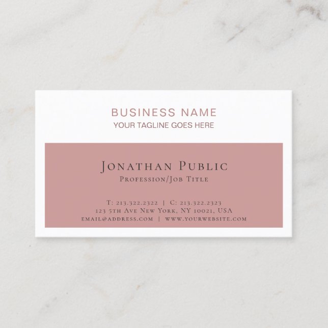 Carte De Visite Professionnel sophistiqué, entreprise moderne (Devant)