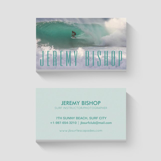 Carte de visite professionnel surf (Créateur téléchargé)