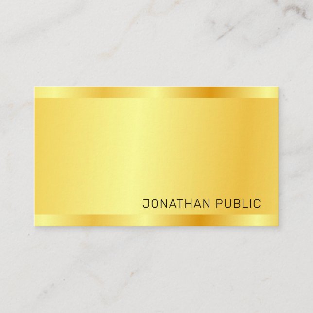 Carte De Visite Professionnel tendance Moderne Élégant Design simp (Devant)