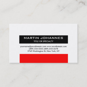 Carte de visite professionnel tendance Plain