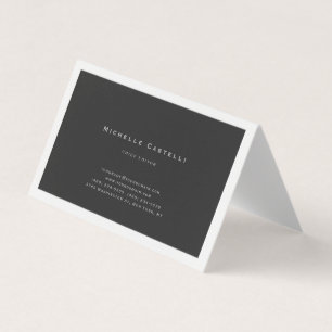 Carte De Visite Professionnel Unique Classique Noir Blanc