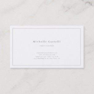 Carte De Visite Professionnel Unique Classique Noir Blanc