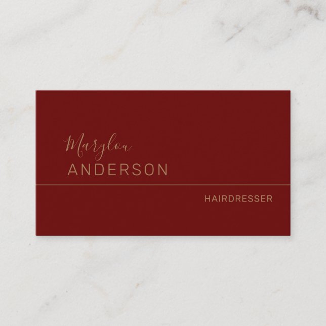 Carte De Visite Professionnel - UNISEX (Devant)
