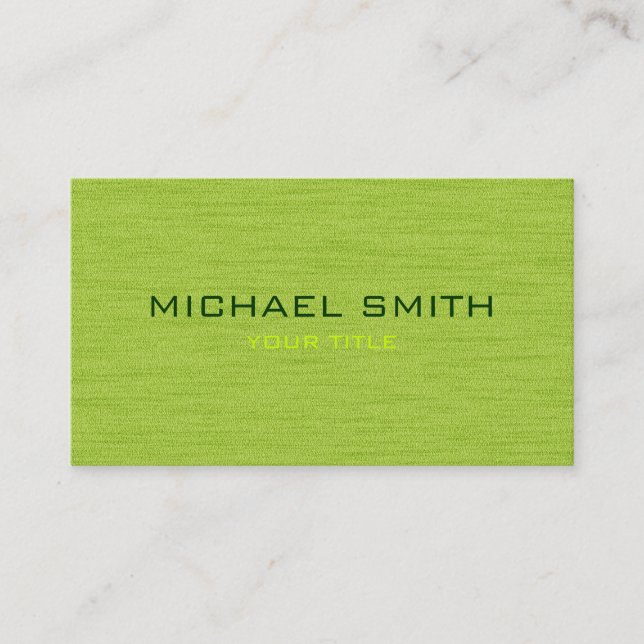 Carte de visite professionnel vert (Devant)