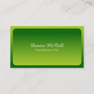 Carte De Visite Professionnel vert clair frais de Hombre