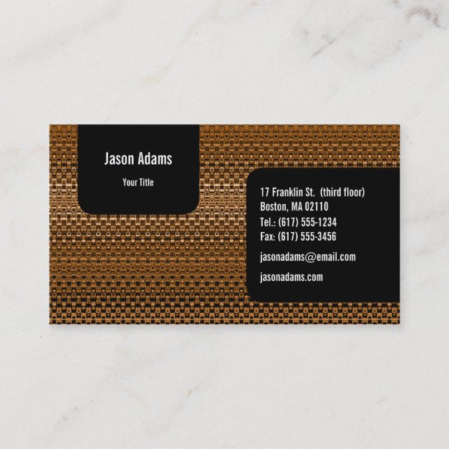 Carte de Visite Professionnelle (Devant)