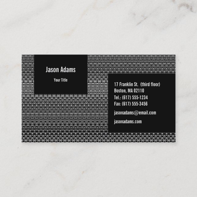 Carte de Visite Professionnelle (Devant)