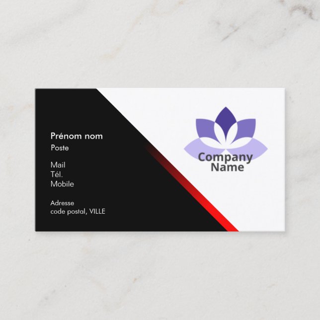 Carte de visite professionnelle (Devant)