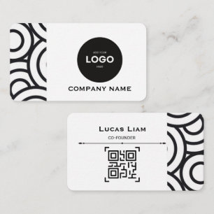 Carte de visite professionnelle avec logo d'entrep