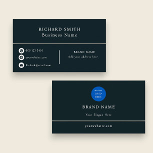 Carte de visite professionnelle avec logo minimali