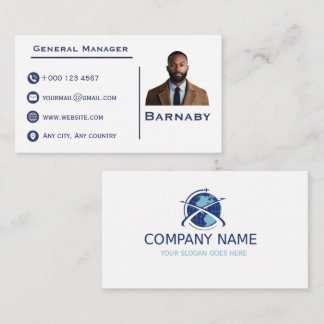Carte de visite professionnelle avec logo personna