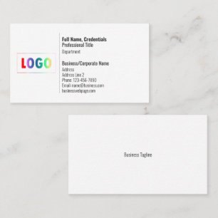 Carte de visite professionnelle avec logo personna