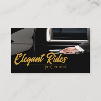 Carte de visite professionnelle de chauffeur de se