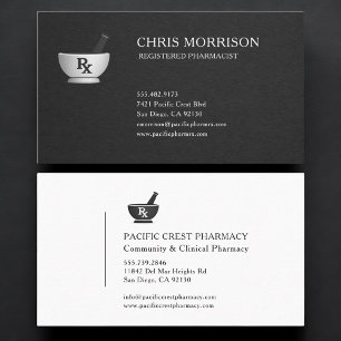 Carte de visite professionnelle de pharmacien