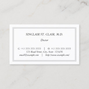 Carte de visite professionnelle de style vintage p