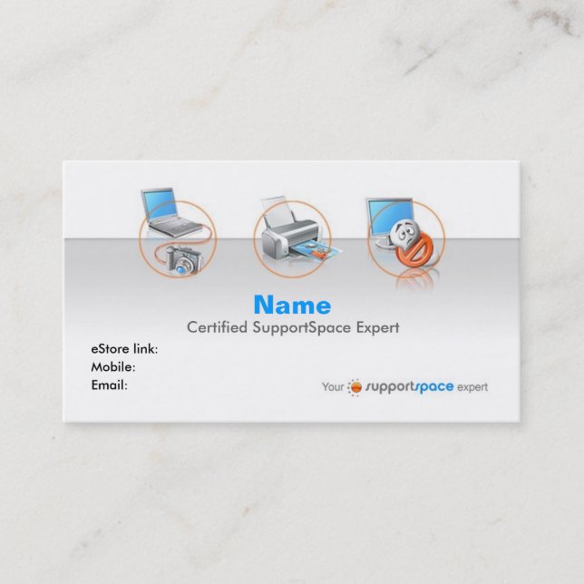 Carte de visite professionnelle de visite experte (Devant)