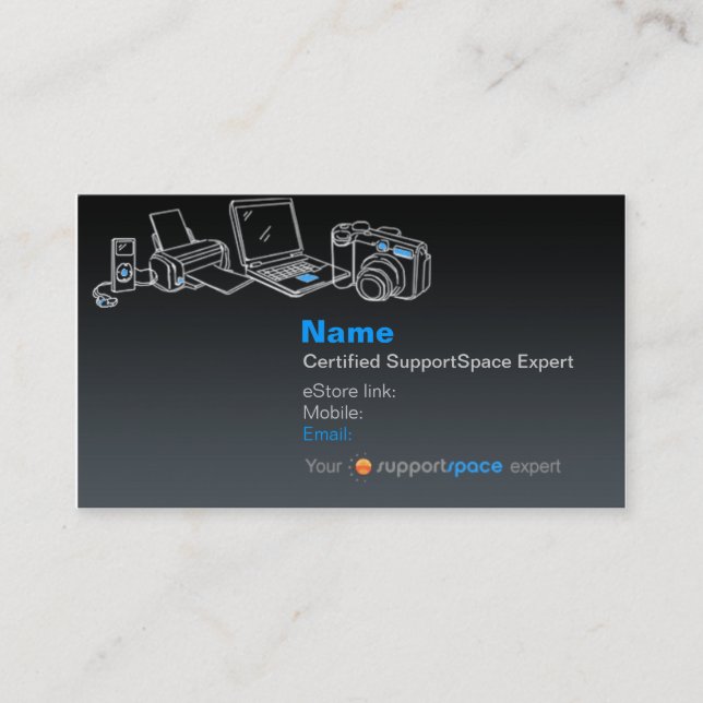 Carte de visite professionnelle de visite experte (Devant)