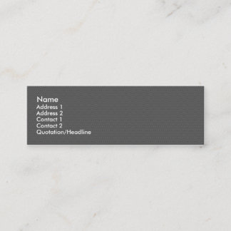 Carte de visite professionnelle de visite maigre
